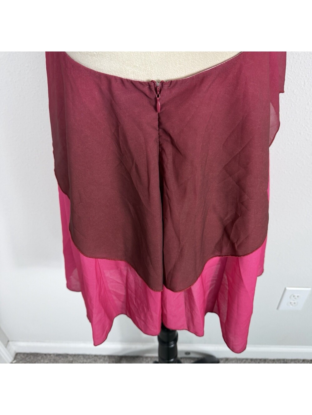 Peppermayo Twin Flame Mini Dress Fuchsia Gradient Halter Beach Seashell Size 2 - Picture 11 of 12